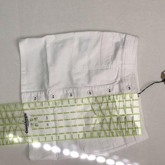 PrAna Kara Skirt Womens 6 White Stretch Denim - Picture 9 of 11